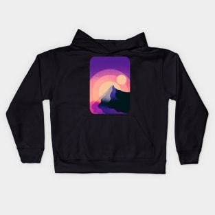 The purple peak tip Kids Hoodie